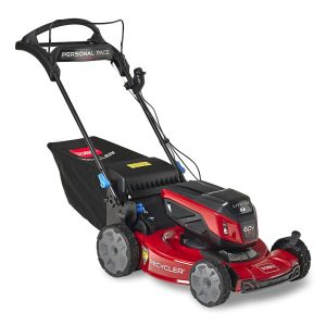 Toro 60V Max* 22 in. (56 cm) Recycler® w/Personal Pace® Lawn Mower - 6.0Ah Battery Included (21467) Toro 60V Max* 22 in. (56 cm) Recycler® w/Personal Pace® Lawn Mower - 6.0Ah Battery Included (21467)
